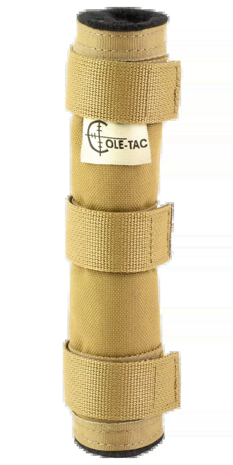 Cole-TAC Metal Python Suppressor Cover 7.5 in Heat-Resistant Kevlar/Nomex, Coyote Brown MP202