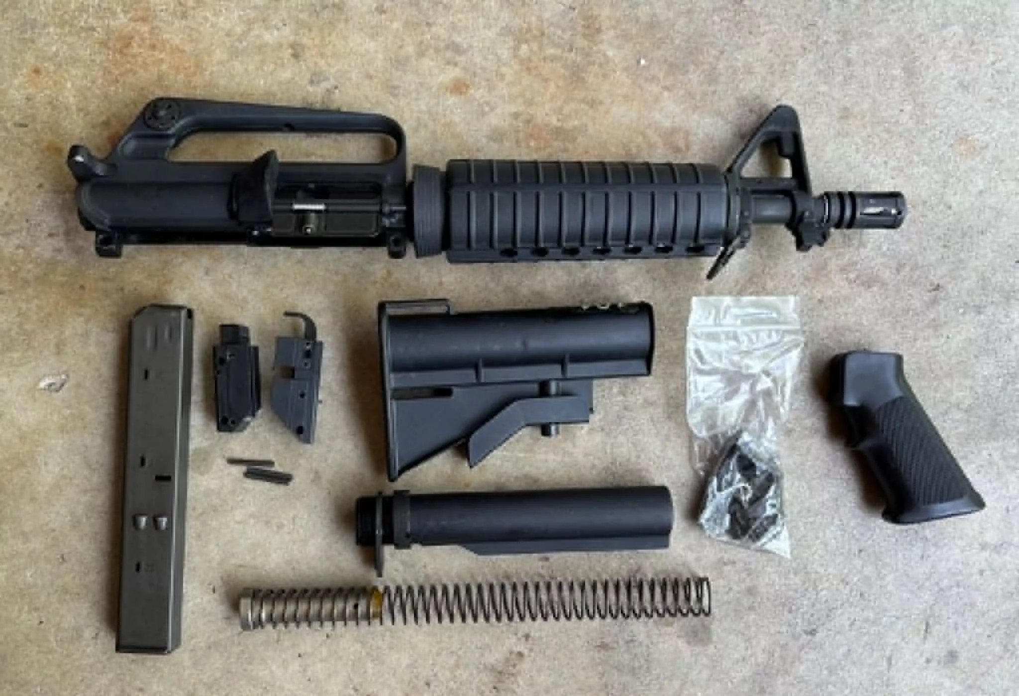 Colt 9mm SMG Parts Kit - Used/Police Trade In