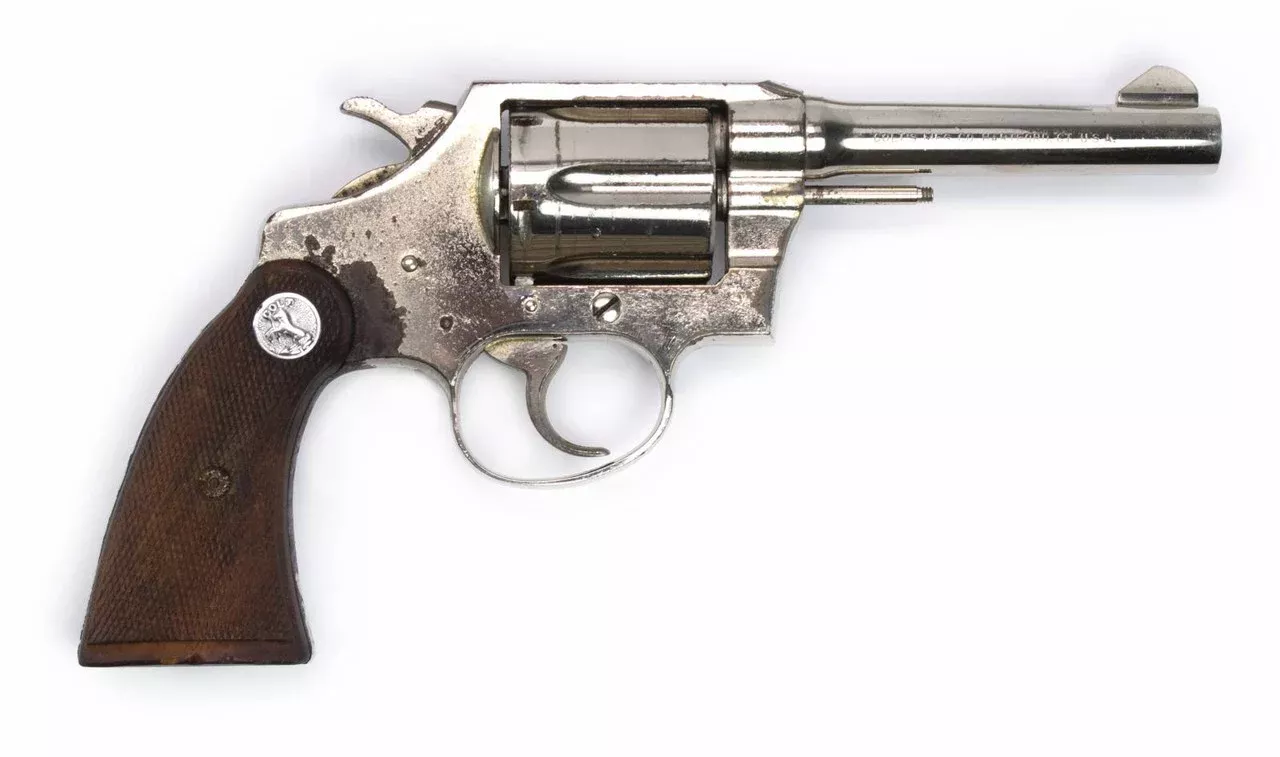 Colt Police Positive Revolver, .38 Special, 4 Barrel, Nickel