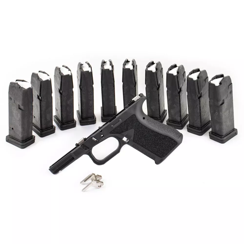 Combat Armory Stripped Pistol Frame For Gen 3 Glock 19/23/32 Parts Compatible w/ 10 15rd Mags