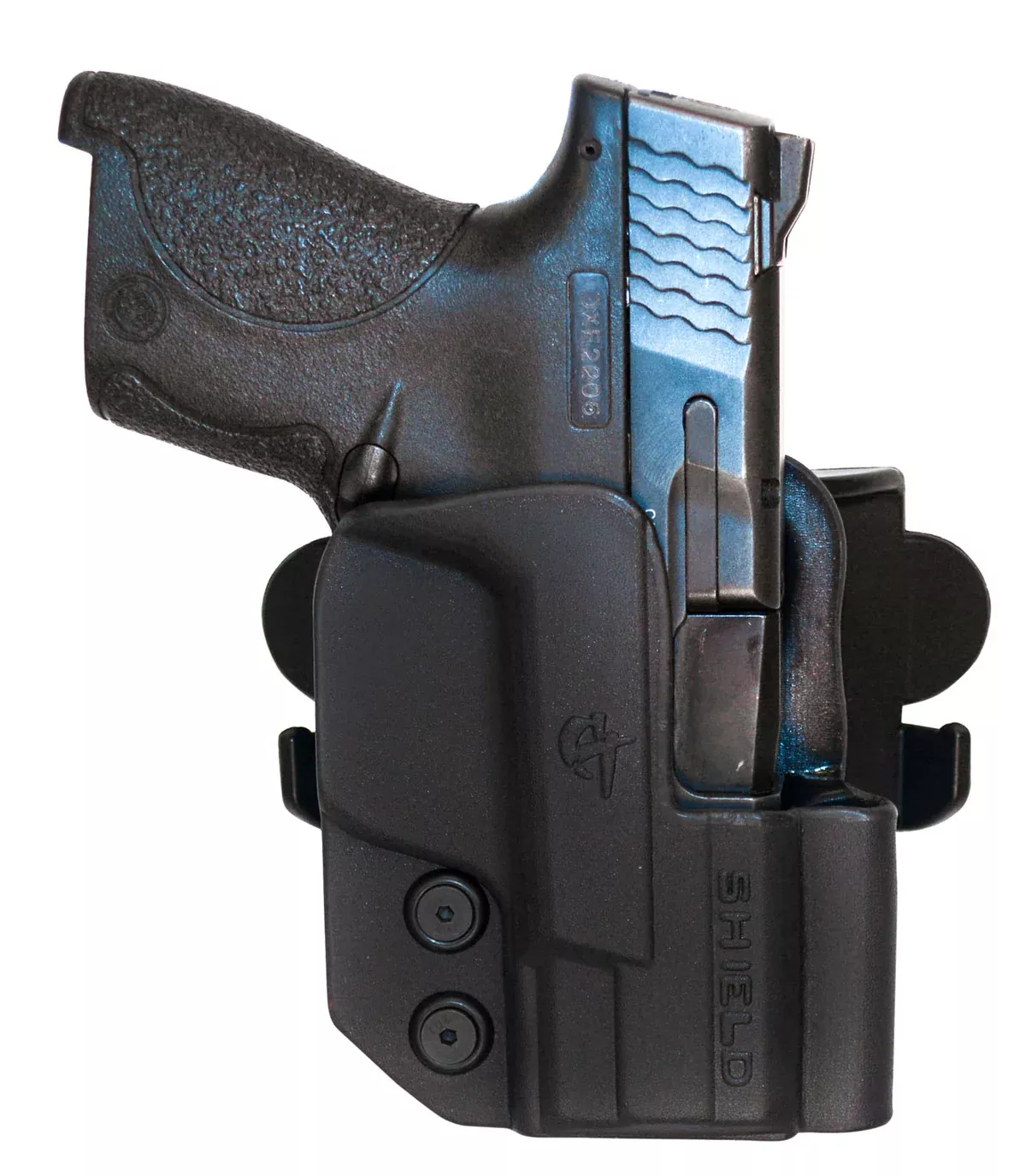 Comp-Tac C241SW250RBKN InternationalOWB Black Kydex Belt Loop/Paddle Fits S&W M&P 380EZ Right Hand