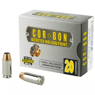 CorBon Self Defense 40S&W 135 Grain Jacketed Hollow Point - 20 Round Box