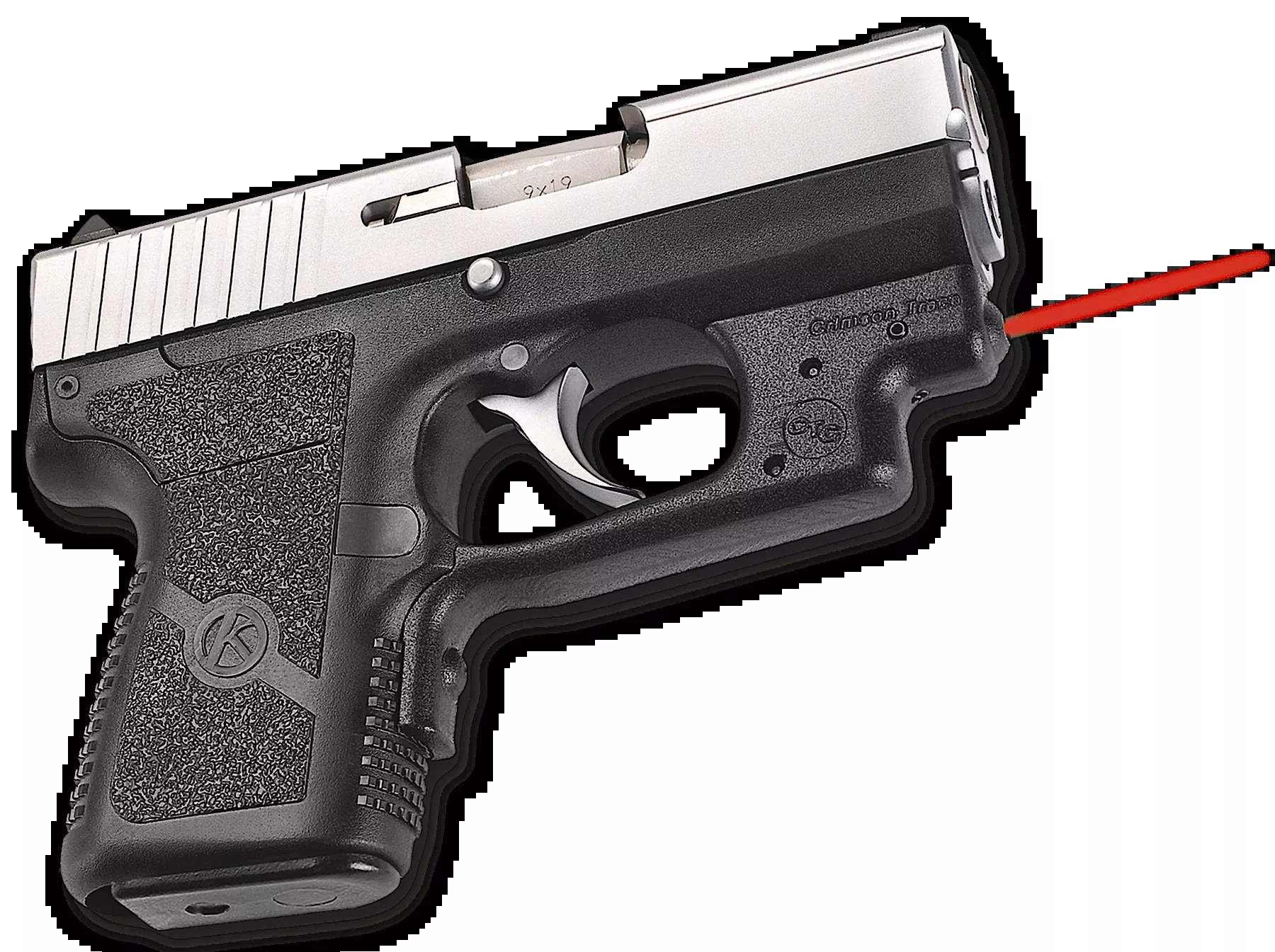 Crimson Trace Laserguard Red Laser Sight for Kahr 9mm/.40 Pistols, Instinctive Activation 0124101