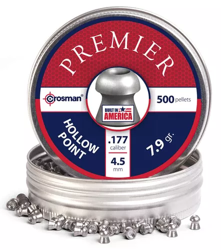 Crosman LHP77 Premier Hollow Point Pellet, .177 Caliber, 7.9 Grain