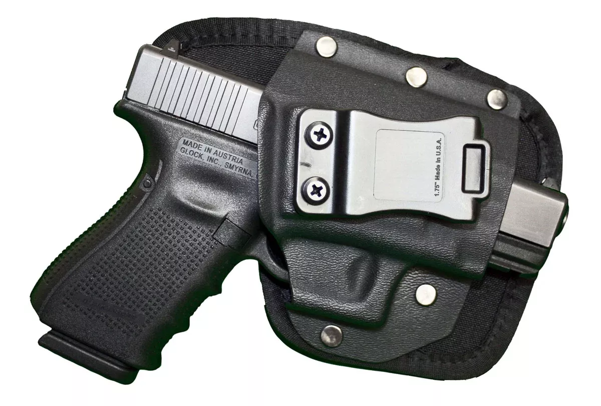 Crossfire Shooting Gear CRFEDCSA1SFR The EDCIWB Black Ballistic Nylon Belt Clip Fits Subcompact 2.50" Barrel Right Hand