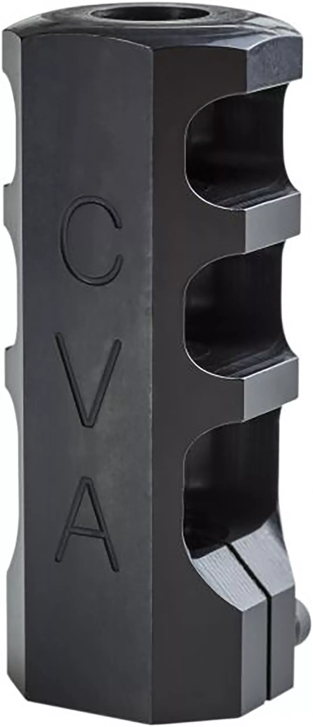 CVA AC1726 Muzzle BrakeBlack Nitride with 3/4"-24 tpi Threads for 50 Cal CVA Paramount, Accura LR-X, Accura MR-X