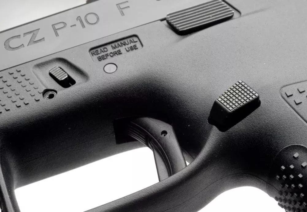 CZC P10 Extended Magazine Release, Reversible