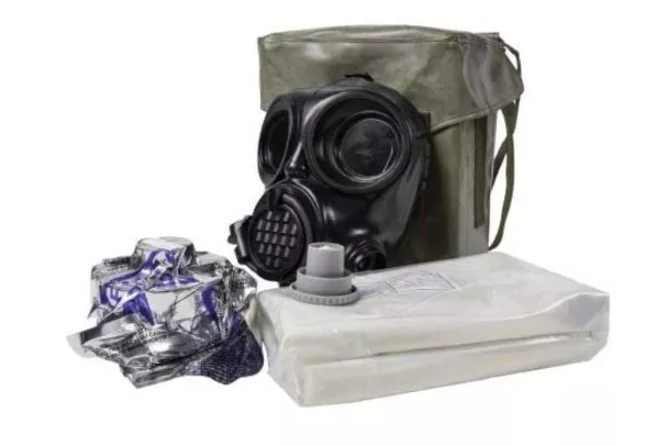 CZECH MILITARY OM-90 GAS MASK KIT, UNISSUED - MEDIUM