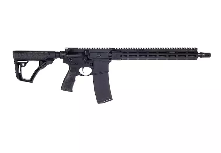 Daniel Defense DD4 V7 SLW Semi Automatic Rifle 5.56x45mm NATO 14.5″ Matte Threaded Barrel Black Frame Black Pistol Grip