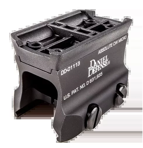 Daniel Defense Micro Optic Mount, Rock & Lock, Picatinny, Co-Witness Adapter Included, 0304518025