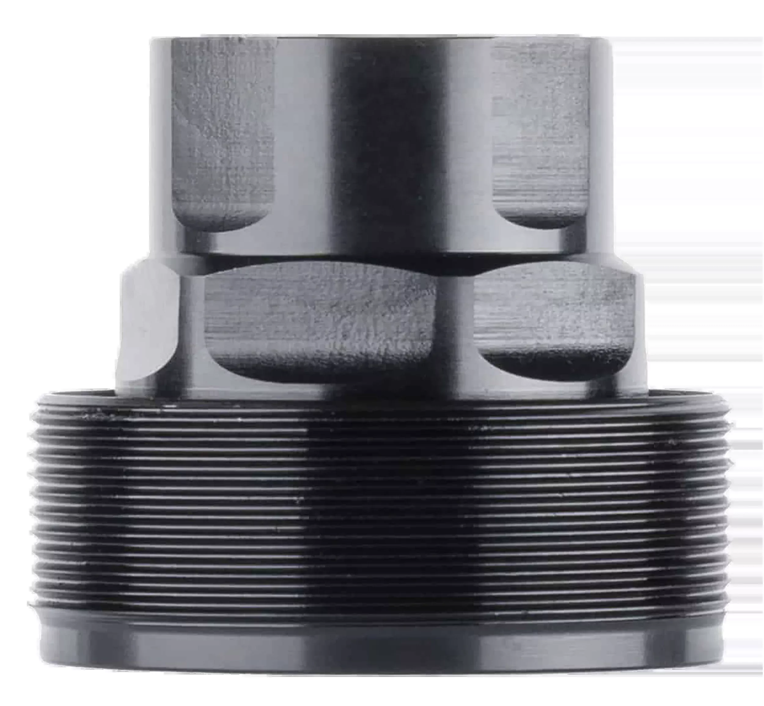 Dead Air Wolverine Thread Insert, 14mm Right-Hand Stainless Steel Black Nitride Adapter WV204