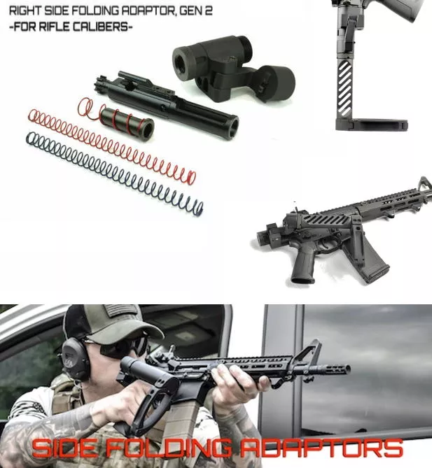 Dead Foot Arms MCS Modified Cycle RIGHT Side Folder AR15 RIFLE Direct Impingement AR-15 Deadfoot Choose 5.56 or 9mm