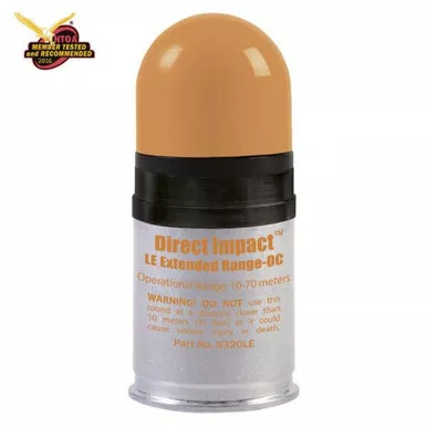 DefTec 6320LE 40mm Direct Impact OC Crushable Foam Round | Extended Range