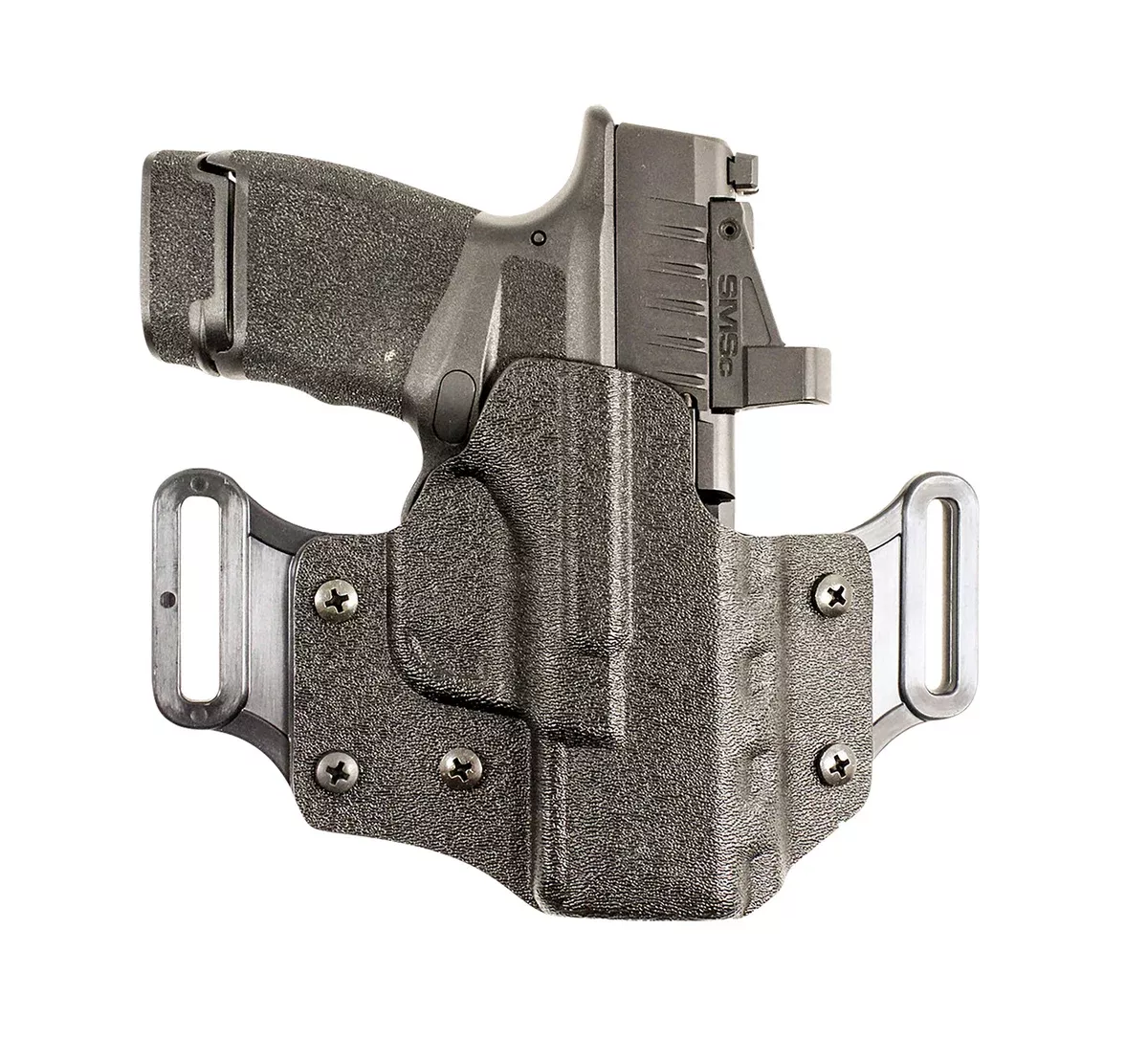DeSantis Gunhide 195KA3WZ0 Veiled PartnerOWB Black Kydex Belt Slide Fits Glock 19/19 G5/19X/23/32/45 Right Hand