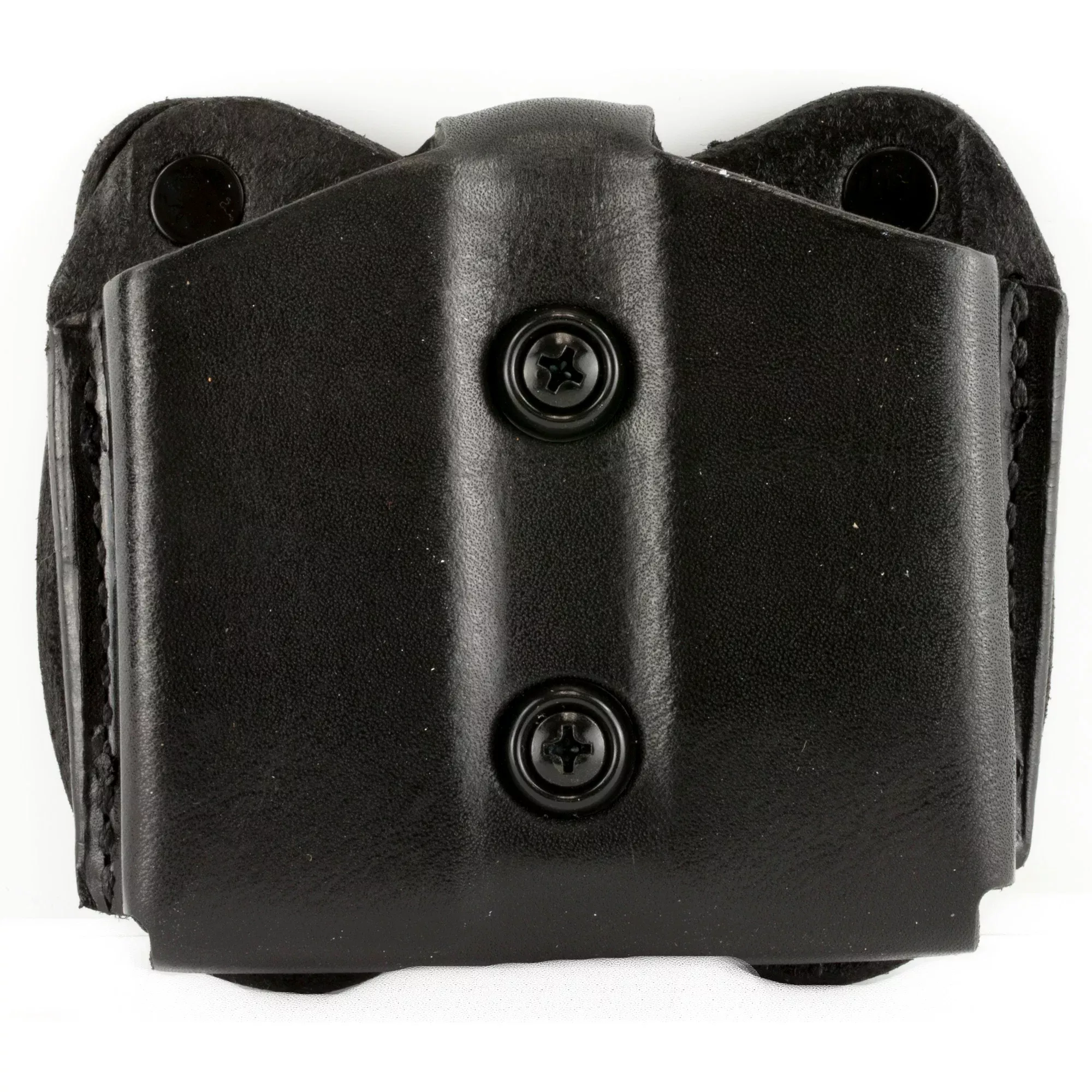DeSantis Gunhide Double Magazine Pouch, Leather, Ambidextrous, Black for 9mm/.40 double-stack A01BJGGZ0