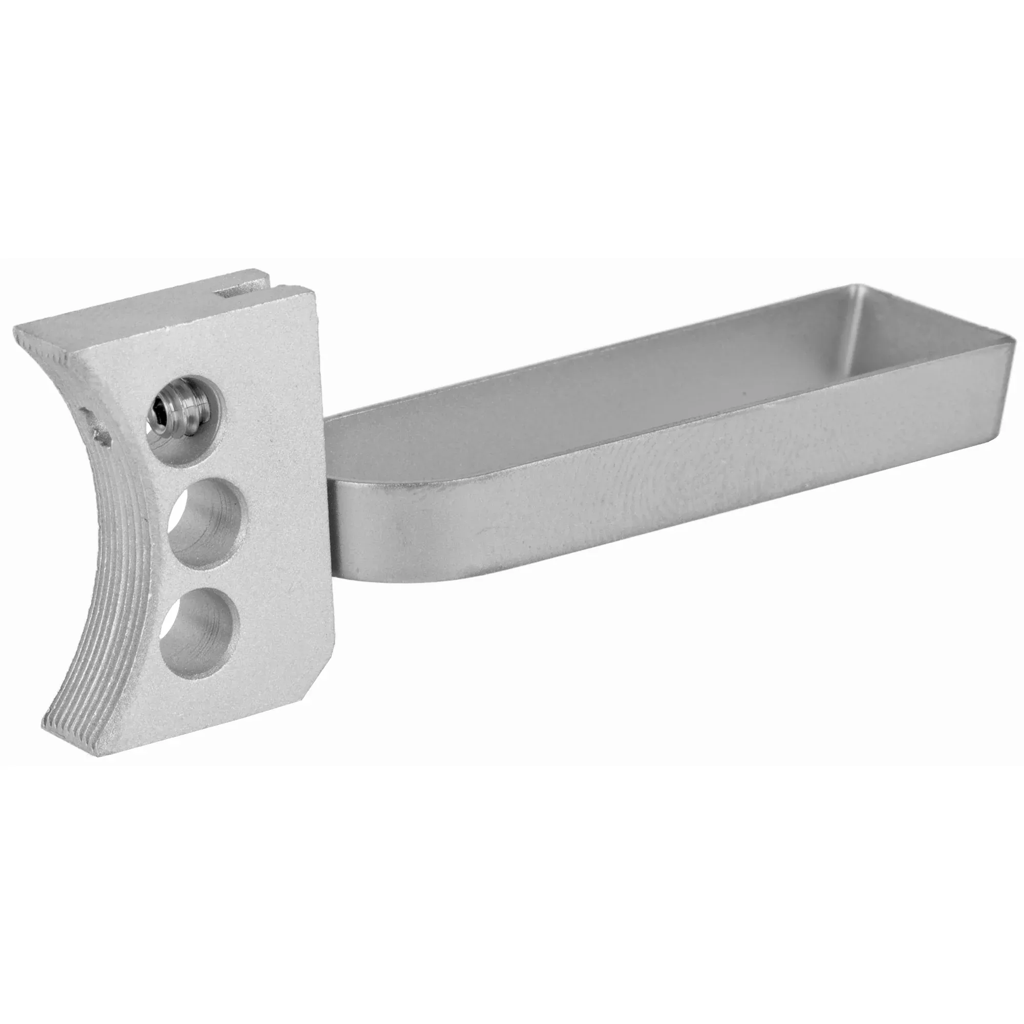 Ed Brown 1911 3-Hole Long Trigger, Aluminum w/ Heat-Treated Steel Bow, Silver 1001