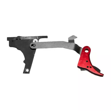 Elftmann Tactical Elf Glock Trigger - For GLOCK Gen 1-4, Red Trigger Shoe