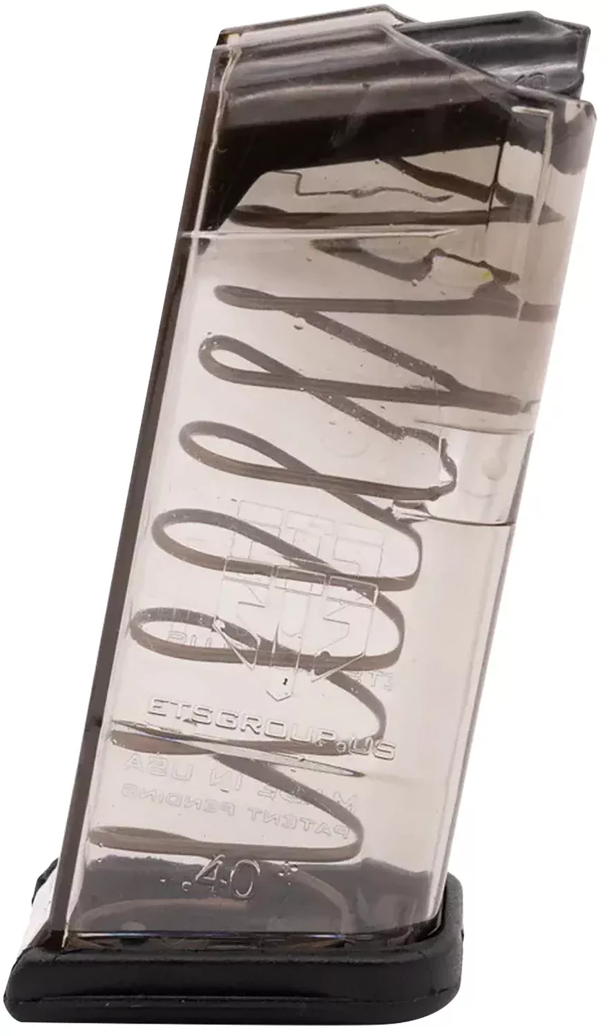 ETS Group GLK27 Pistol Mags9rd 40 S&W Compatible w/ Glock 27 Clear Polymer