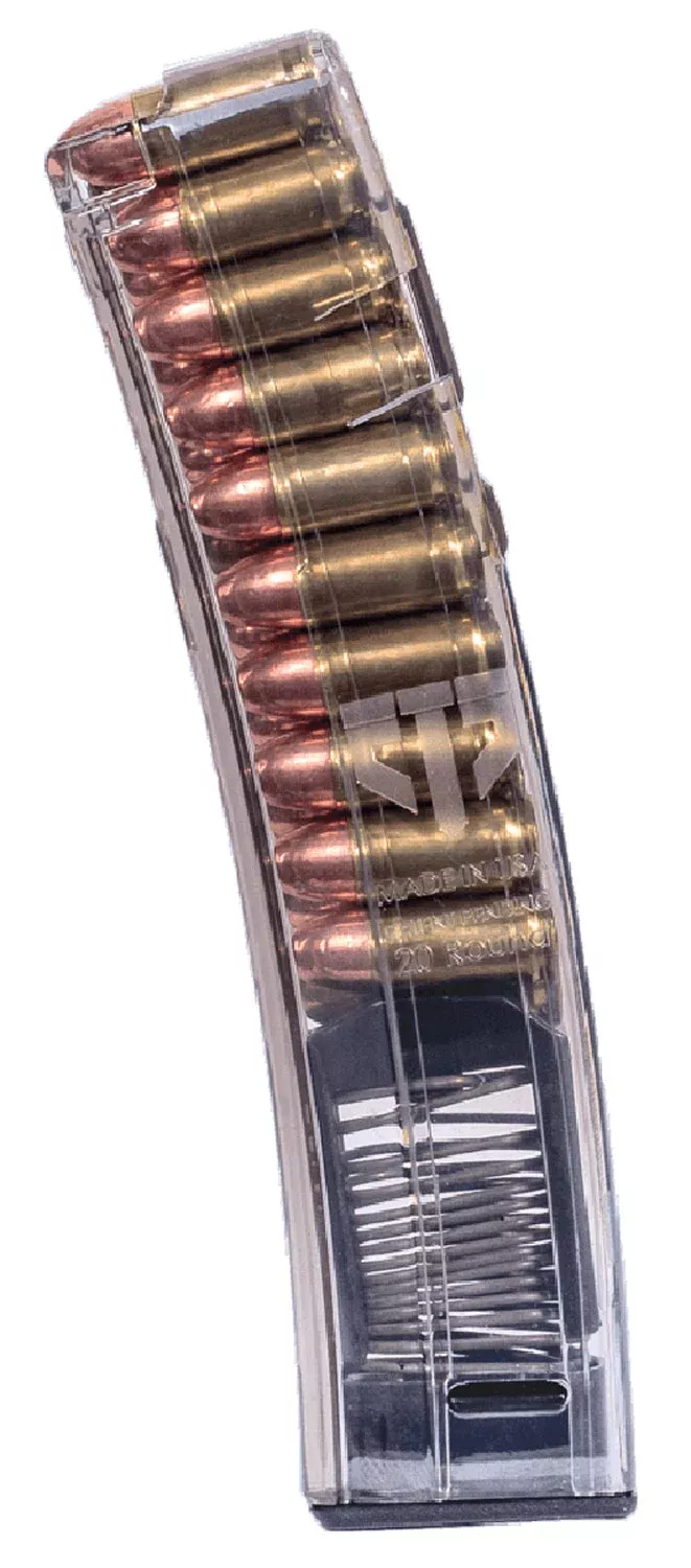 ETS Group HKMP520 Rifle Mags20rd 9mm Luger for H&K MP5/SP5K/MP5K/94/SP89 Clear Detachable
