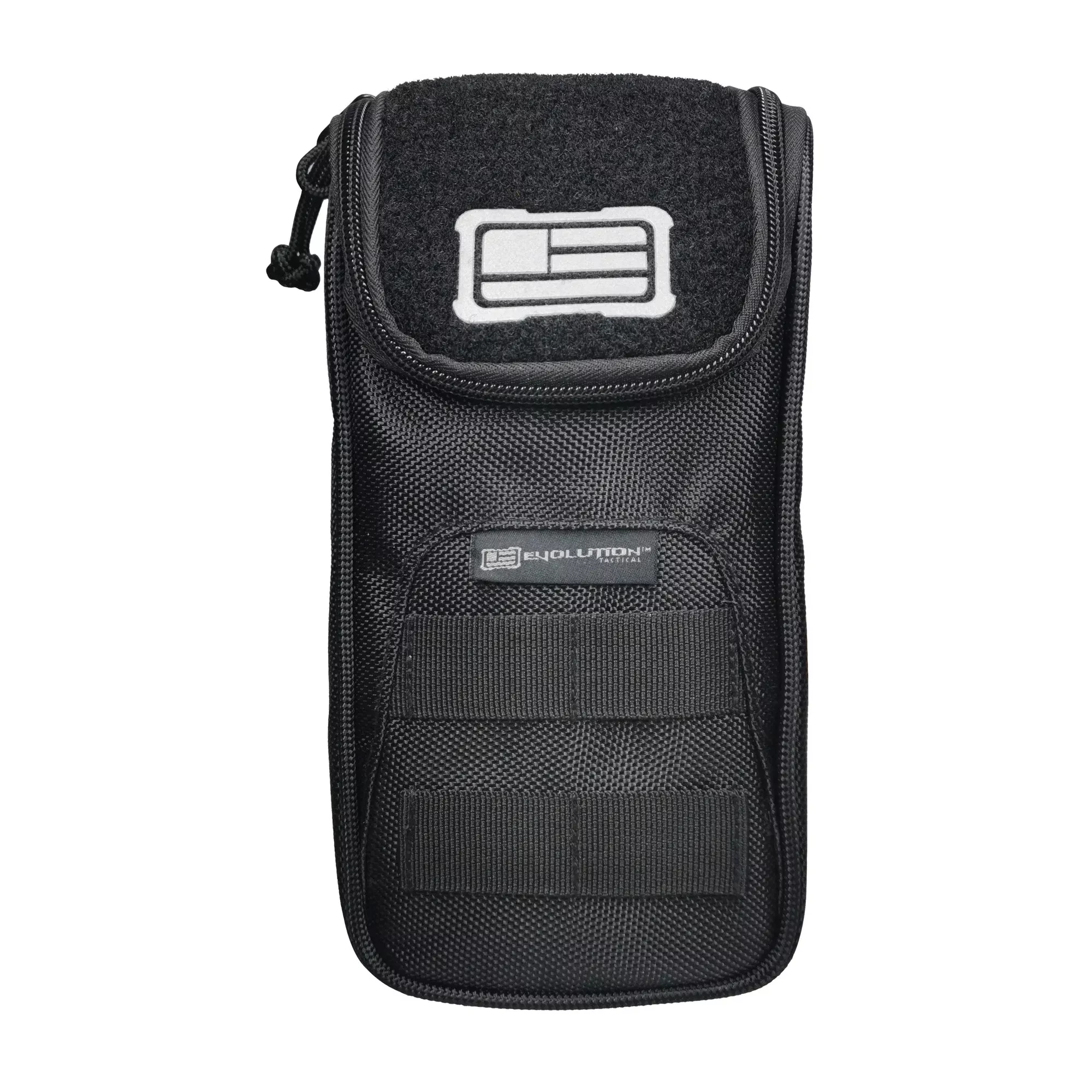 Evolution Outdoor 1680D Tactical Accessory Pouch, MOLLE Webbing, Paracord Zippers, Black, 51282-EV