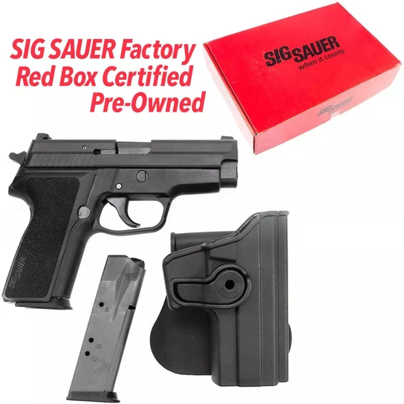 Factory Red Box Certified Pre-Owned Sig Sauer P229 E2 .40 S&W Semi-Auto Pistol with 2 Mags, Holster, and 1-Year Factory Warranty