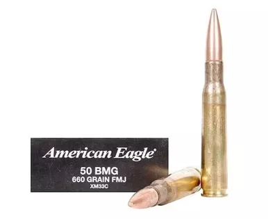 Federal .50 BMG 660 Grain XM33 Full Metal Jacket - 10 Round Box