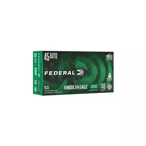 Federal AE45LF1 .45 ACP Range and Target 140gr FMJ 50rd box