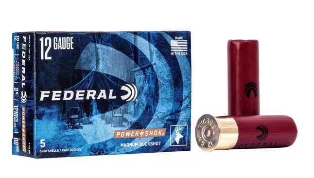 Federal Power-Shok 12 Gauge 3'' 00 Buck 15 Pellet 5rds - F13100