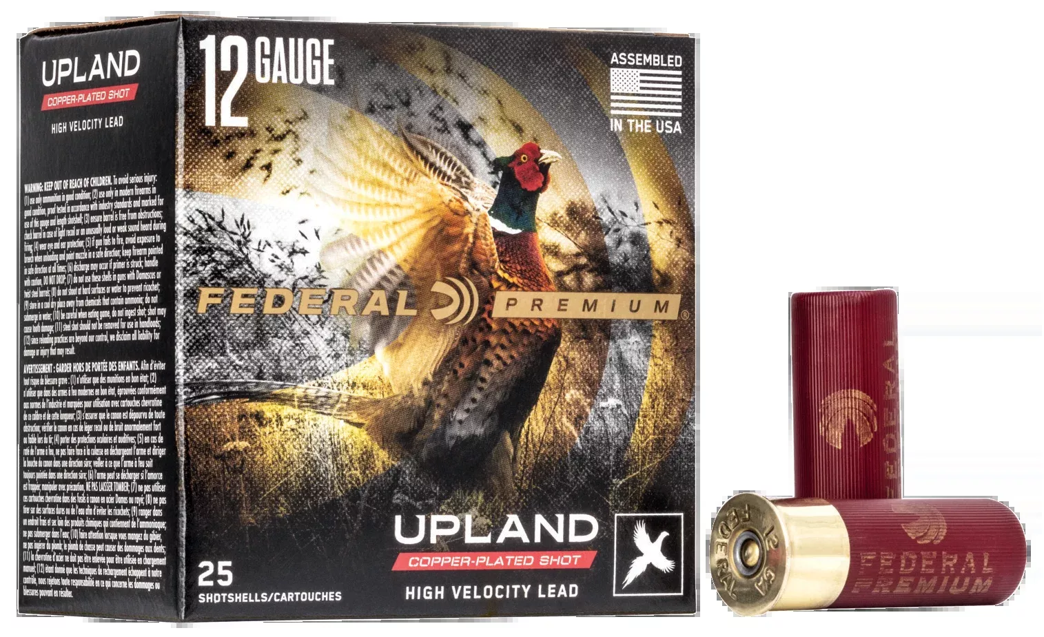 Federal Premium Wing-Shok High Velocity 12 Gauge 2.75in 1-3/8oz #4 Shot, P1384