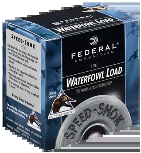 Federal Speed-Shok 10 Gauge 3.5in Steel Waterfowl Shotshells, 1 1/2oz T Shot 1450fps WF107T