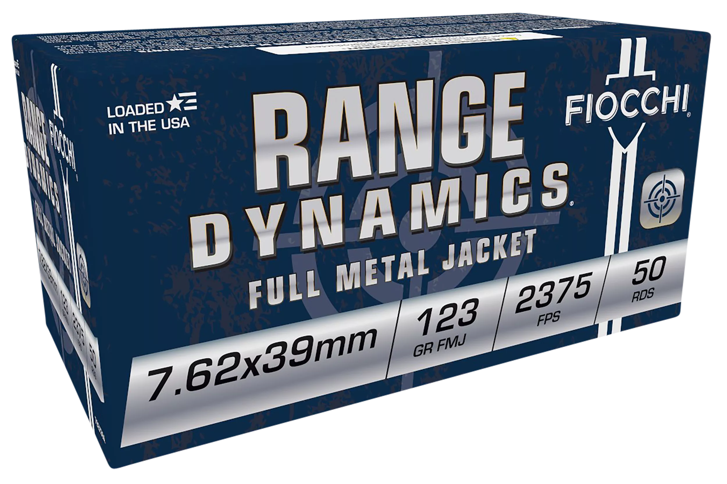 Fiocchi 762X39A Range Dynamics7.62x39mm 123gr Full Metal Jacket 50 Per Box/10 Case