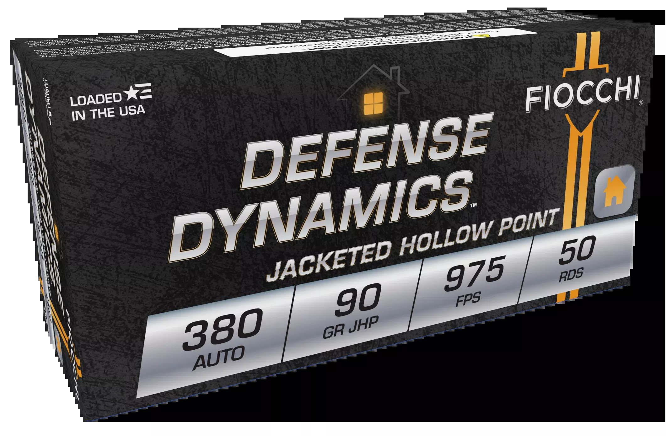 Fiocchi Defense Dynamics .380 ACP 90gr JHP 50 Rounds - Box or Case
