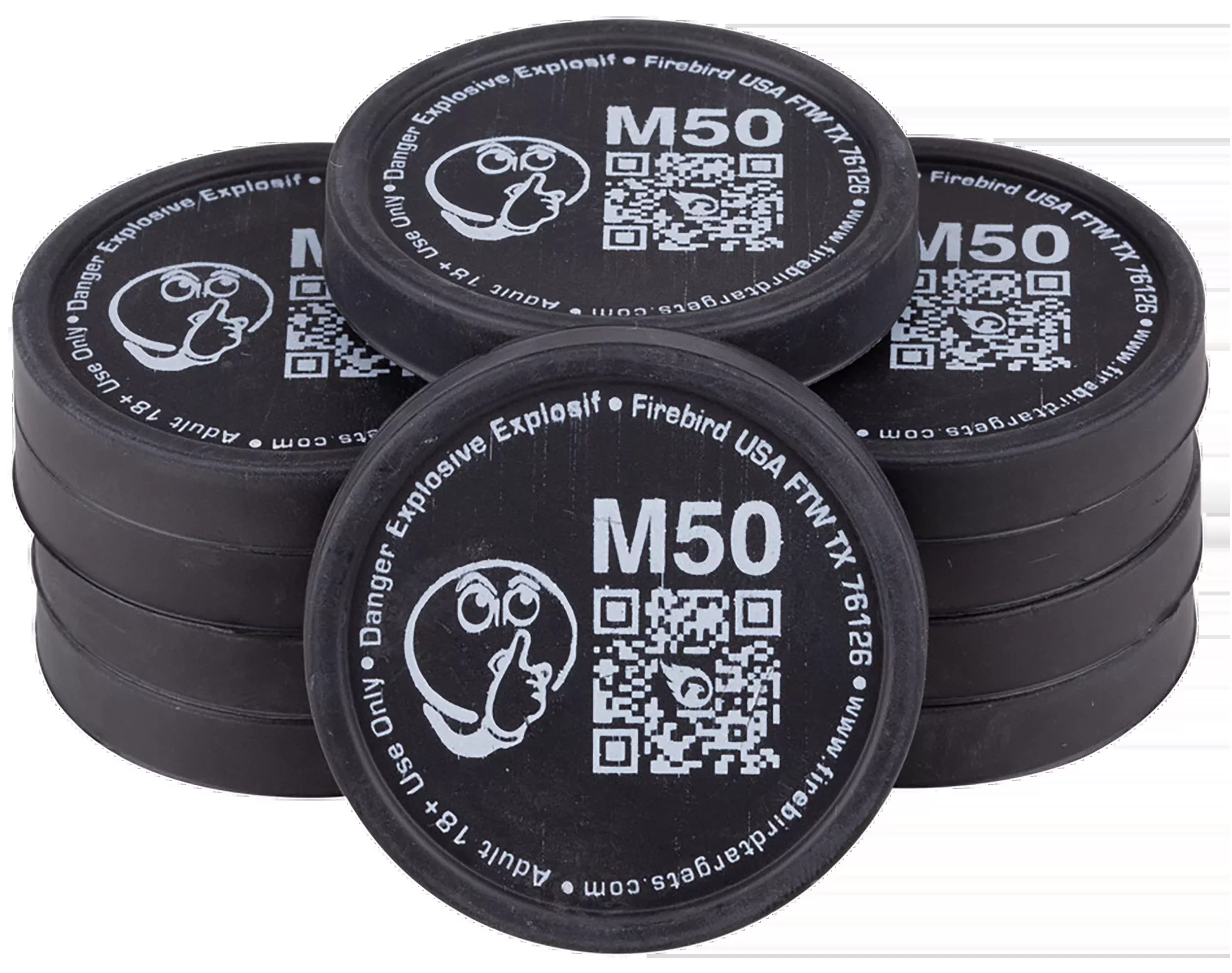Firebird USA Moderated Detonating Targets, Low-Noise 50mm Biodegradable 10-Pack, M50