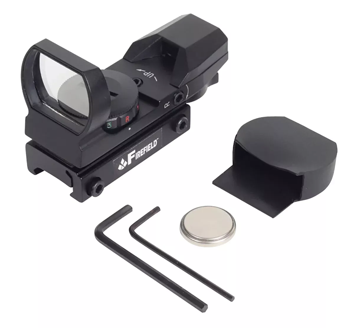 Firefield FF13004 Reflex SightMatte Black 1x33mm Red/Green Multi Reticle, Weaver Mount