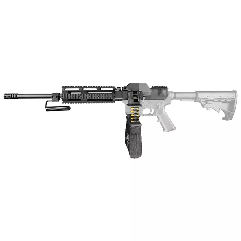 FM-9 9mm 16 Belt Fed AR-15/M16 Upper ReceiverQuad Rail Handguard