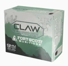 Fort Scott Claw Defense 9mm Ammo 115gr SCFN 20rds - 9MM-115-SCVFNCD
