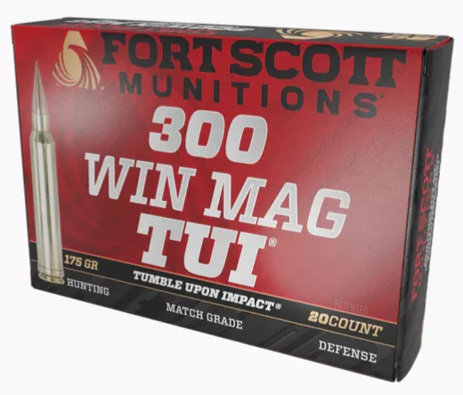 Fort Scott SCS 300 Winchester Magnum Ammo 175gr TUI 20rds - 300WM-175-SCV2