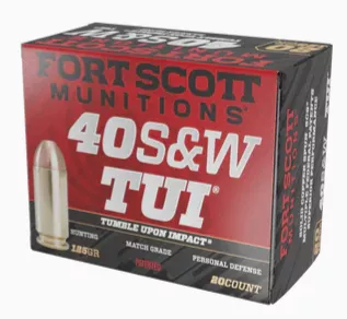 Fort Scott SCS 40 S&W Ammo 125gr TUI 20rds - 400-125-SCV