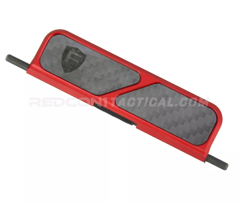 Fortis Billet Dust Cover Carbon Fiber - Red
