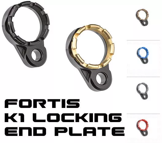 Fortis K1 Lightweight Enhanced AR15 End Plate System Tapered Locking Castle Nut QD Sling Swivel Mount AR-15