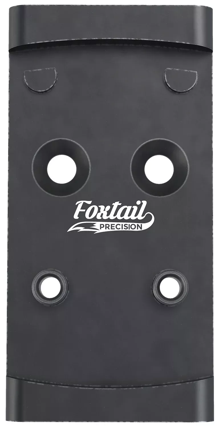 Foxtail Precision 100010 Adapter PlateBlack Anodized Aluminum, Compatible w/Glock MOS, Holosun 407K/507K/EPS Carry Pattern Footprint Mount