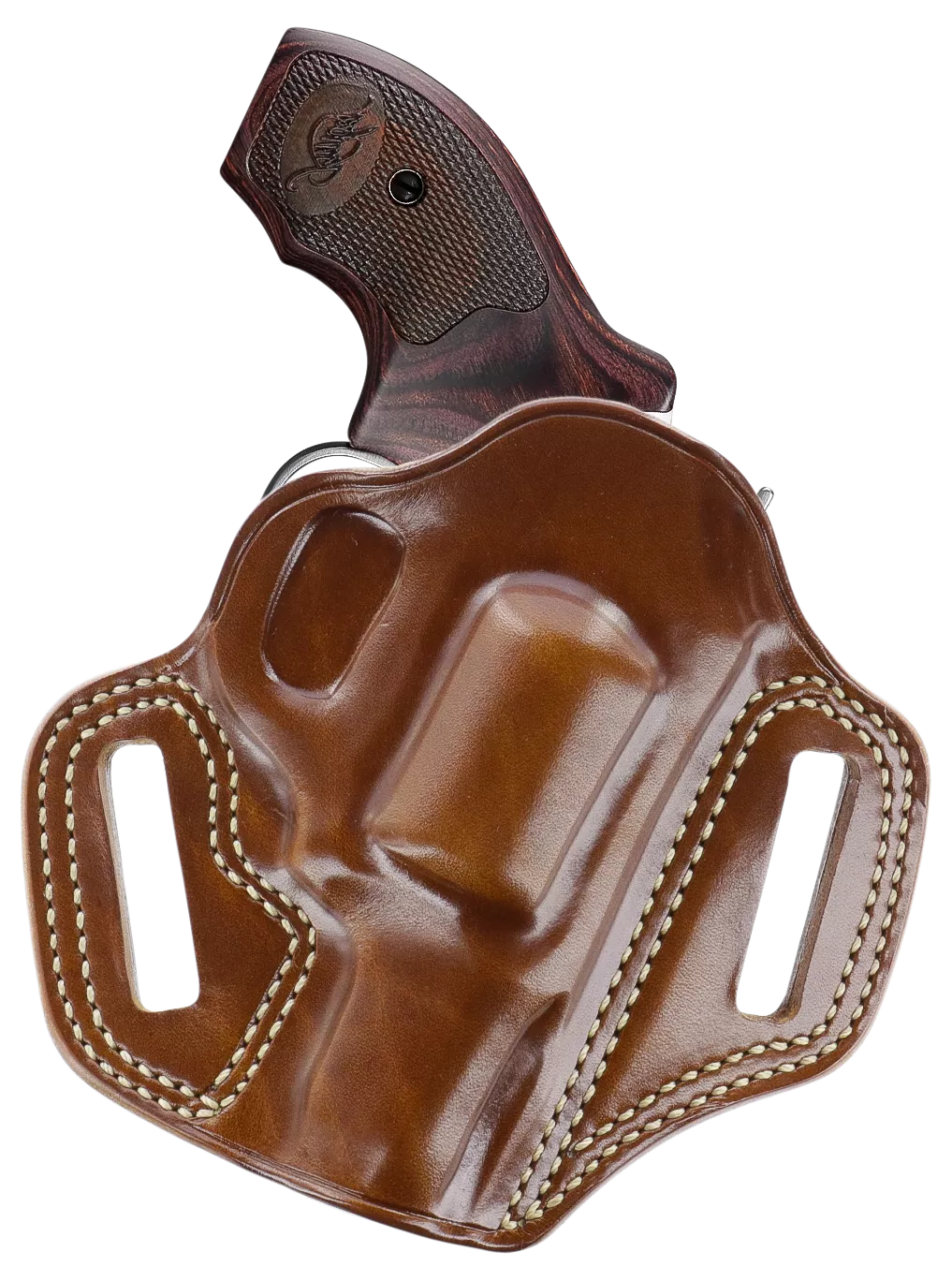 Galco CM312 Combat MasterOWB Tan Leather Belt Slide Fits Kimber K6S Right Hand