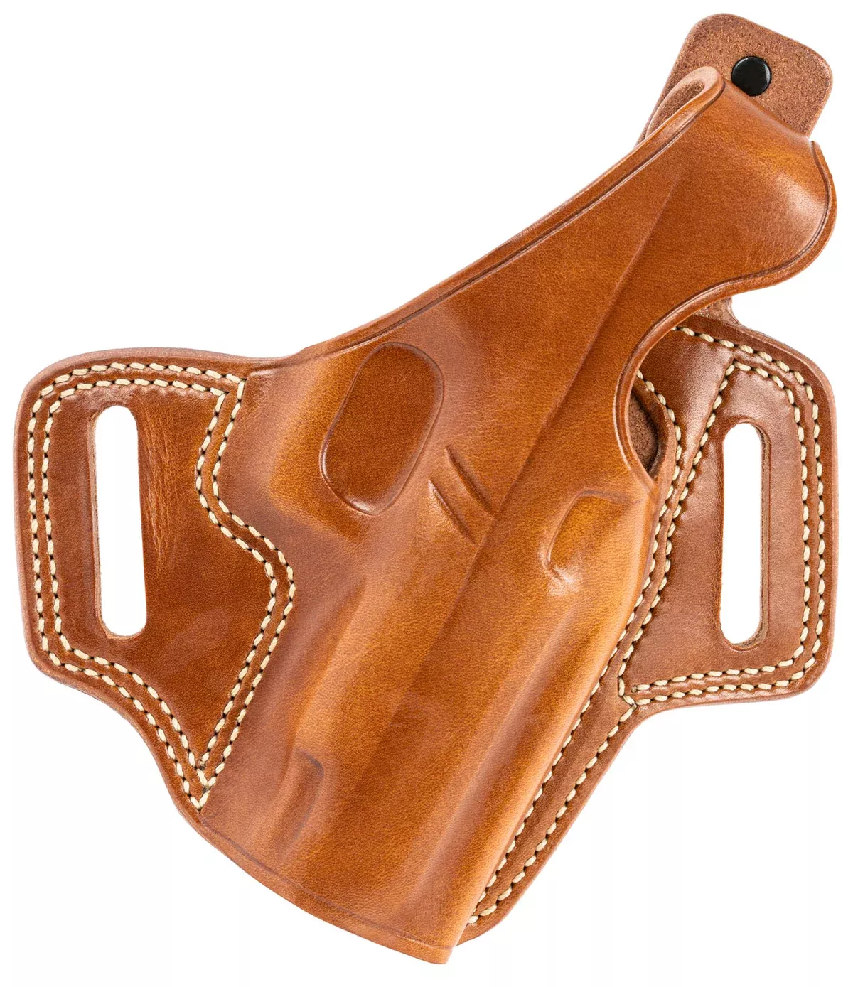 Galco FL834 FletchOWB Tan Leather Belt Slide Compatible w/ Glock 48/48 MOS/S&W M&P Shield EZ Belt Up to 1.75" Wide Right Hand
