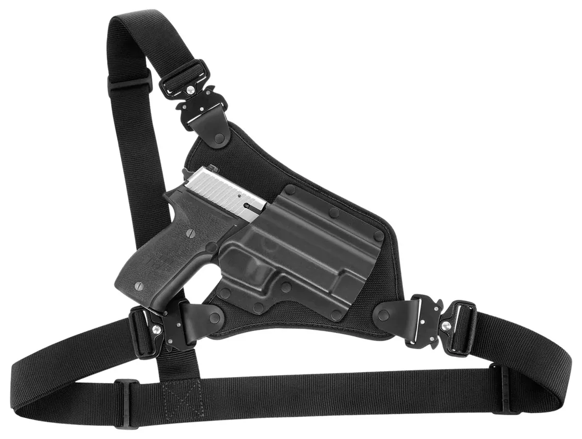 Galco HR212RB High ReadyFits Chest Up To 58 " Black Kydex/Nylon Shoulder/Torso Strap Fits Kimber 1911/Colt 1911/AMT Hardballer Right Hand
