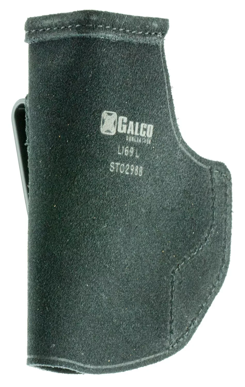Galco STO298B Stow-N-GoIWB Black Leather Compatible w/ Glock 29/30 Belt Clip Mount Right Hand