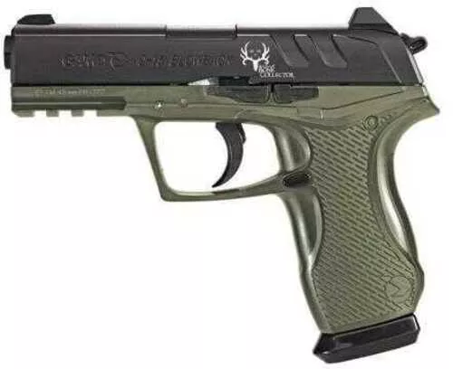 Gamo C-15 Bone Collector Blowback Air Pistol 177 BB/Pellet Green Finish Synethic Stock 8x2 Double Magazine Fixed Sights