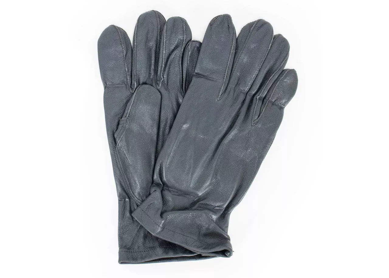German Gray Leather Gloves - Medium 2 Pack