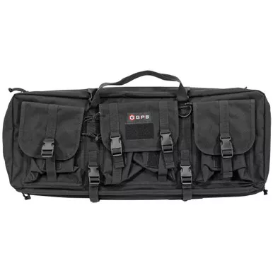GPS Bags Tactical Double Rifle Case - 28",Black 600 Denier Polyester