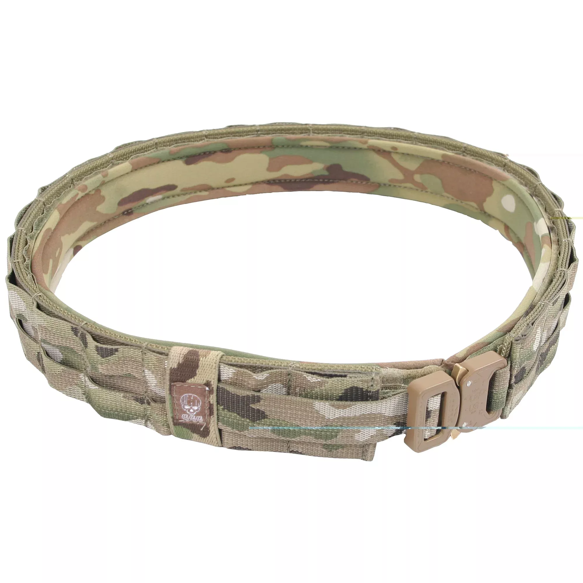 Grey Ghost Gear UGF Battle Belt, XL – Lightweight 2-Piece Padded Inner/Outer MOLLE Duty Belt