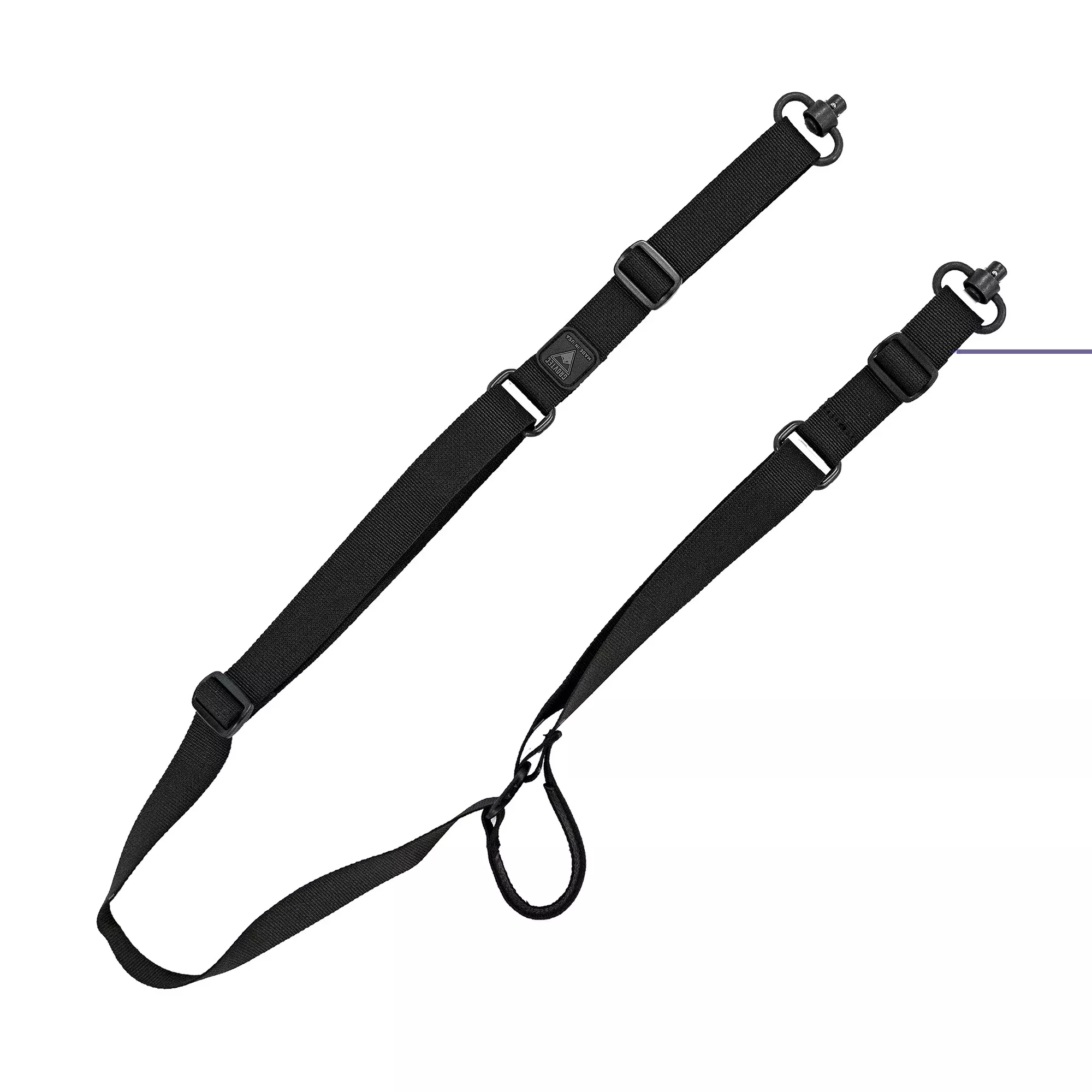 GrovTec Sabre 2-Point Rifle Sling with Quick Slide, Black, Push-Button Swivels – GTSL134
